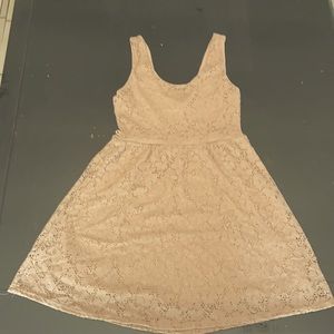Nude cocktail/semi formal lace dress